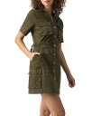 yz TN`A[ fB[X s[X gbvX Cotton Blend Reissue Cargo Dress Burnt Olive