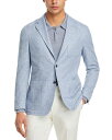【送料無料】 カナーリ メンズ ジャケット・ブルゾン アウター Cotton & Linen Textured Jersey Regular Fit Sport...