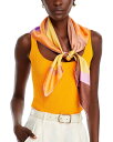 【送料無料】 フラース レディース マフラー・ストール・スカーフ アクセサリー Color Swirl Square Silk Scarf Multi/Yellow