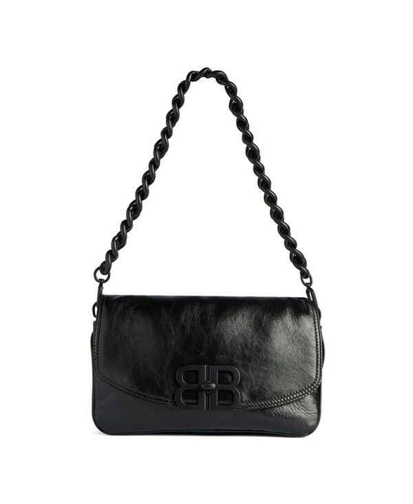 ハンドバッグ 【送料無料】 バレンシアガ レディース ハンドバッグ バッグ Bb Soft Small Flap Bag Metallized Black