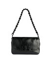 yz oVAK fB[X nhobO obO Bb Soft Small Flap Bag Metallized Black