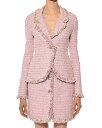 【送料無料】 ジャンバティスタ ヴァリ レディース ジャケット・ブルゾン アウター Metallic Boucle Single Button Jacket Pink/Multi