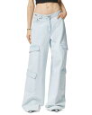 【送料無料】 ヴェルサーチ レディース デニムパンツ ジーンズ ボトムス Chain Detail Jeans in Light Blue Ice Light Blue Ice