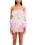 【送料無料】 オスカー デ ラ レンタ レディース ワンピース トップス Strapless 3D Floral Mini Dress..