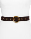 yz t[ fB[X xg ANZT[ Petit Leather Circle Belt Espresso Suede