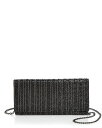 【送料無料】 アクア レディース クラッチバッグ バッグ Megan Crystal Beaded Clutch - 100% Exclusive Black/Silver