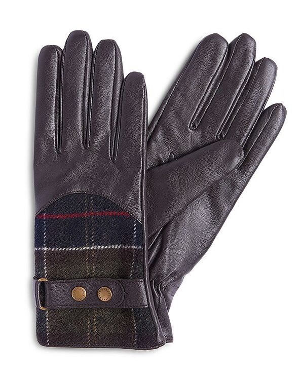 yz ouA[ fB[X  ANZT[ Dee Tartan Gloves Dark Brown