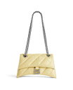 ハンドバッグ 【送料無料】 バレンシアガ レディース ハンドバッグ バッグ Crush Mini Chain Bag Quilted Light Yellow