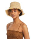 ハットアタック 【送料無料】 ハットアタック レディース 帽子 アクセサリー Raffia Bucket Hat Natural