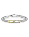 【送料無料】 ラゴス レディース ブレスレット・バングル・アンクレット アクセサリー 18K Yellow Gold & Sterling Silver Caviar Lux Diamond Interlocking Loop Caviar Bead Clip Bracelet - 100% Exclusive Silver/Gold