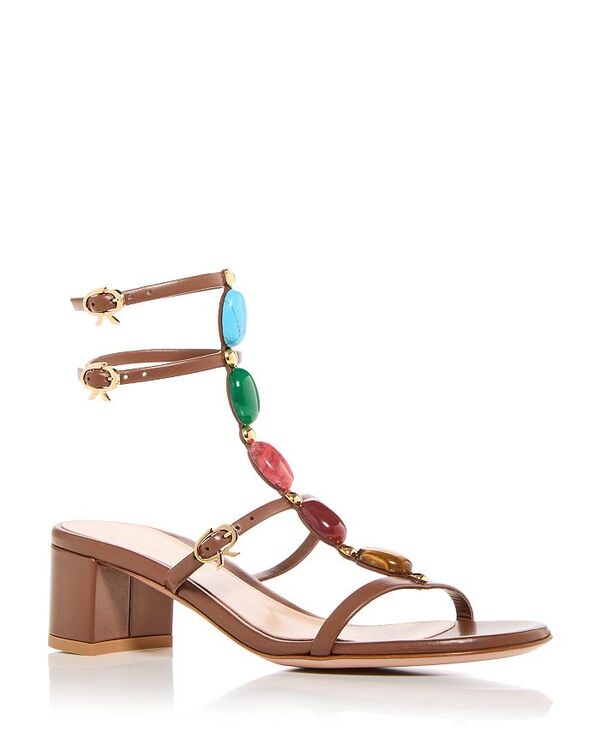 ̵  å ǥ  塼 Women's Shanti Block Heel Sandals Cuoio