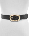 【送料無料】 アニービン レディース ベルト アクセサリー Women's Signature Link Buckle Leather Belt Black