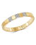 ̵ ٥ ǥꥪ ǥ ֥쥹åȡХ󥰥롦󥯥å ꡼ 18K Yellow & White Matte Gold Scacco Stretch Bracelet with Diamonds White/Gold