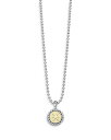 【送料無料】 ラゴス レディース ネックレス・チョーカー・ペンダントトップ アクセサリー Sterling Silver and 18K Yellow Gold Signature Caviar Zodiac Pendant Necklace 16