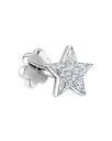【送料無料】 マリア タッシュ レディース ピアス イヤリング アクセサリー 18K White Gold Diamond Star Single Stud Earring White