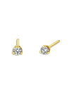 yz ]C`bR fB[X sAXECO ANZT[ 14K Yellow Gold Diamond Stud Earrings White/Gold