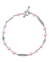 【送料無料】 ラゴス レディース ブレスレット・バングル・アンクレット アクセサリー Sterling Silver Caviar Icon Pink Ceramic Bead Station Toggle Bracelet Pink/Silver