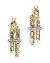 【送料無料】 ジョン・ハーディー レディース ピアス・イヤリング アクセサリー 14K Yellow Gold Spear Diamond Coil Hoop Earrings Gold