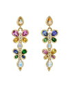 【送料無料】 テンプル セント クレア レディース ピアス・イヤリング アクセサリー 18K Yellow Gold CL Color Multi Gemstone & Diamond Luna Flutter Drop Earrings Multi