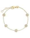 【送料無料】 ロバートコイン レディース ブレスレット・バングル・アンクレット アクセサリー 18K Yellow Gold Daisy Diamonds by...