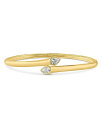 【送料無料】 シージーバイケネスジェイレーン レディース ブレスレット・バングル・アンクレット アクセサリー Pear Overlap Hinged Bangle Bracelet Gold