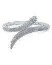 【送料無料】 シージーバイケネスジェイレーン レディース ブレスレット・バングル・アンクレット アクセサリー Pave Hinged Statement Cuff Bracelet Silver