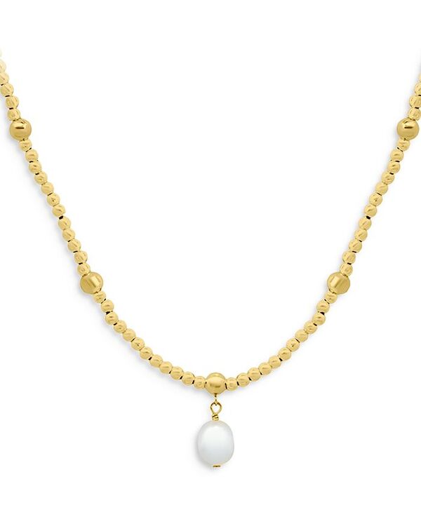 yz ANA fB[X lbNXE`[J[Ey_ggbv ANZT[ Cultured Freshwater Pearl Pendant Necklace in 18K Gold Plated Sterling Silver 16