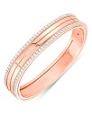 【送料無料】 ロバートコイン レディース ブレスレット・バングル・アンクレット アクセサリー 18K Rose Gold Portofino Diamond Border Four Row Bangle Bracelet Rose Gold