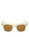 【送料無料】 プッチ レディース サングラス・アイウェア アクセサリー Square Sunglasses 50mm White/Brown Solid 2