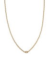 【送料無料】 ゾイチッコ レディース ネックレス・チョーカー・ペンダントトップ アクセサリー 14K Yellow Gold Baguette Diamonds Diamond Baguette Oval Link Necklace 14-16