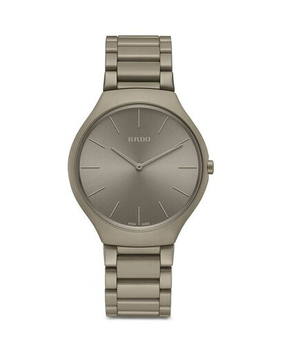 【送料無料】 ラド レディース 腕時計 アクセサリー True Thinline Le Corbusier Watch 39mm Gray Brown 【送料無料】 ラド レディース 腕時計 アクセサリー True Thinline Le Corbusier Watch 39mm Gray Brown