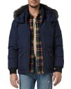 楽天ReVida 楽天市場店【送料無料】 アンドリューマーク メンズ コート アウター Gramercy Hooded Faux Fur Coat Ink