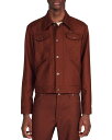 【送料無料】 サンドロ メンズ ジャケット・ブルゾン アウター Wrangler Shirt Jacket Brown