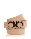 【送料無料】 フェラガモ メンズ ベルト アクセサリー Men's Double Gancini Suede Belt Light Camel