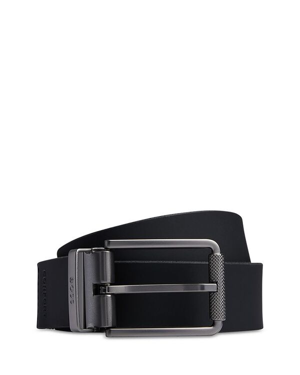 ボスヒューゴボス 【送料無料】 ヒューゴボス メンズ ベルト アクセサリー Men's Stretch Leather Belt Black