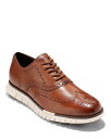 yz R[n[ Y hXV[Y V[Y Men's ZEROGRAND Remastered Lace Up Wingtip Oxford Dress Shoes British Tan