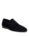 【送料無料】 サントーニ メンズ スリッポン・ローファー シューズ Carlos Suede Penny Loafers Black