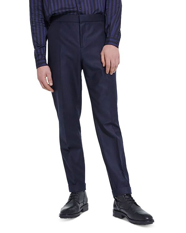 【送料無料】 ザ クープルス メンズ カジュアルパンツ ボトムス Wool Flannel Tailored Fit Pants Navy