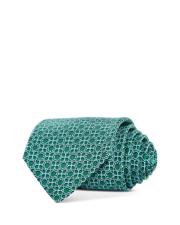 ̵ ե饬  ͥ ꡼ Gancini Medallion Silk Classic Tie Verde