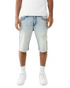 トゥルーレリジョン 【送料無料】 トゥルーレリジョン メンズ ハーフパンツ・ショーツ ボトムス Ricky Super T Jean Shorts in Shore Light Wash Shore Light Wash