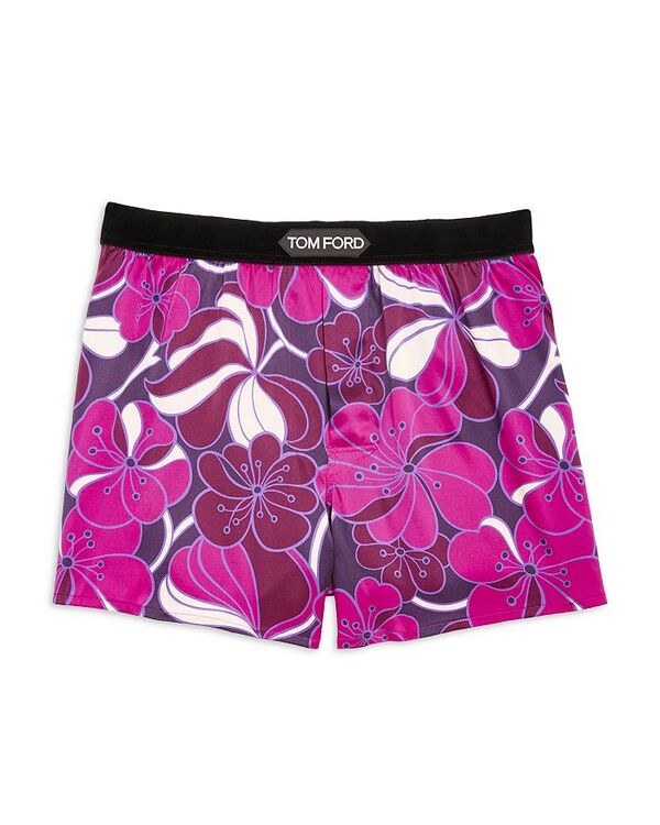 【送料無料】 トム・フォード メンズ ボクサーパンツ アンダーウェア Floral Silk Boxers Rosa Brill