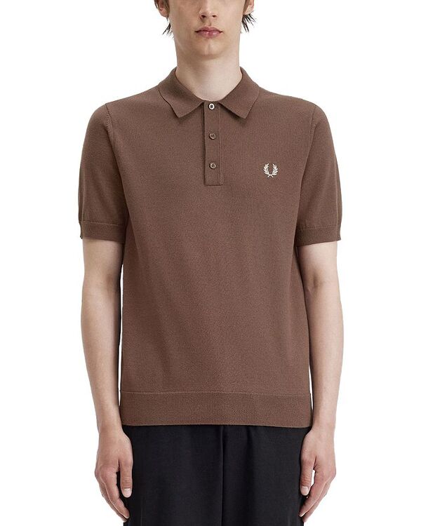 【送料無料】 フレッドペリー メンズ ポロシャツ トップス Classic Knit Polo Carrington Brick