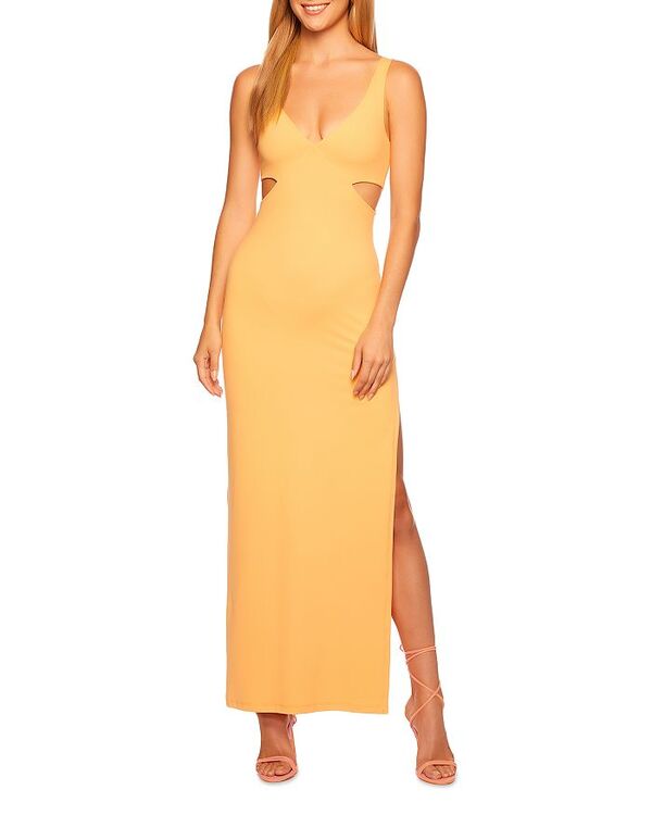 【送料無料】 スサナモナコ レディース ワンピース トップス Sleeveless Cutout Maxi Dress Cantaloupe