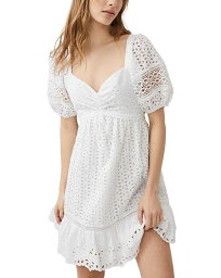 【送料無料】 フレンチコネクション レディース ワンピース トップス Alissa Cotton Babydoll Dress Linen White