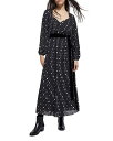 【送料無料】 ザ クープルス レディース ワンピース トップス Polka Dots Maxi Dress Black