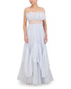 【送料無料】 ビーシービージーマックスアズリア レディース ワンピース トップス Tiered Ruffle Maxi Gown Xenon Blue