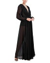 【送料無料】 ビーシービージーマックスアズリア レディース ワンピース トップス Lace Trim Pleated Sheer Maxi Dress Black