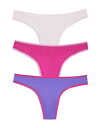 yz ISbT[ fB[X pc A_[EFA Hip G Thongs Set of 3 Very Perirose/ Violet Mauve / Chalk