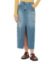 【送料無料】 ホイッスルズ レディース スカート ボトムス Cora Utility Cotton Denim Maxi Skirt Denim