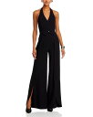 yz AXAhIrA fB[X WvX[c gbvX Robin Wide Leg Halter Jumpsuit Black